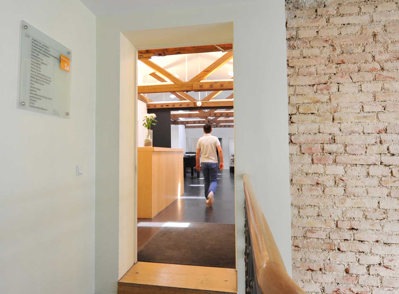 Eingang zur Bürogemeinschaft