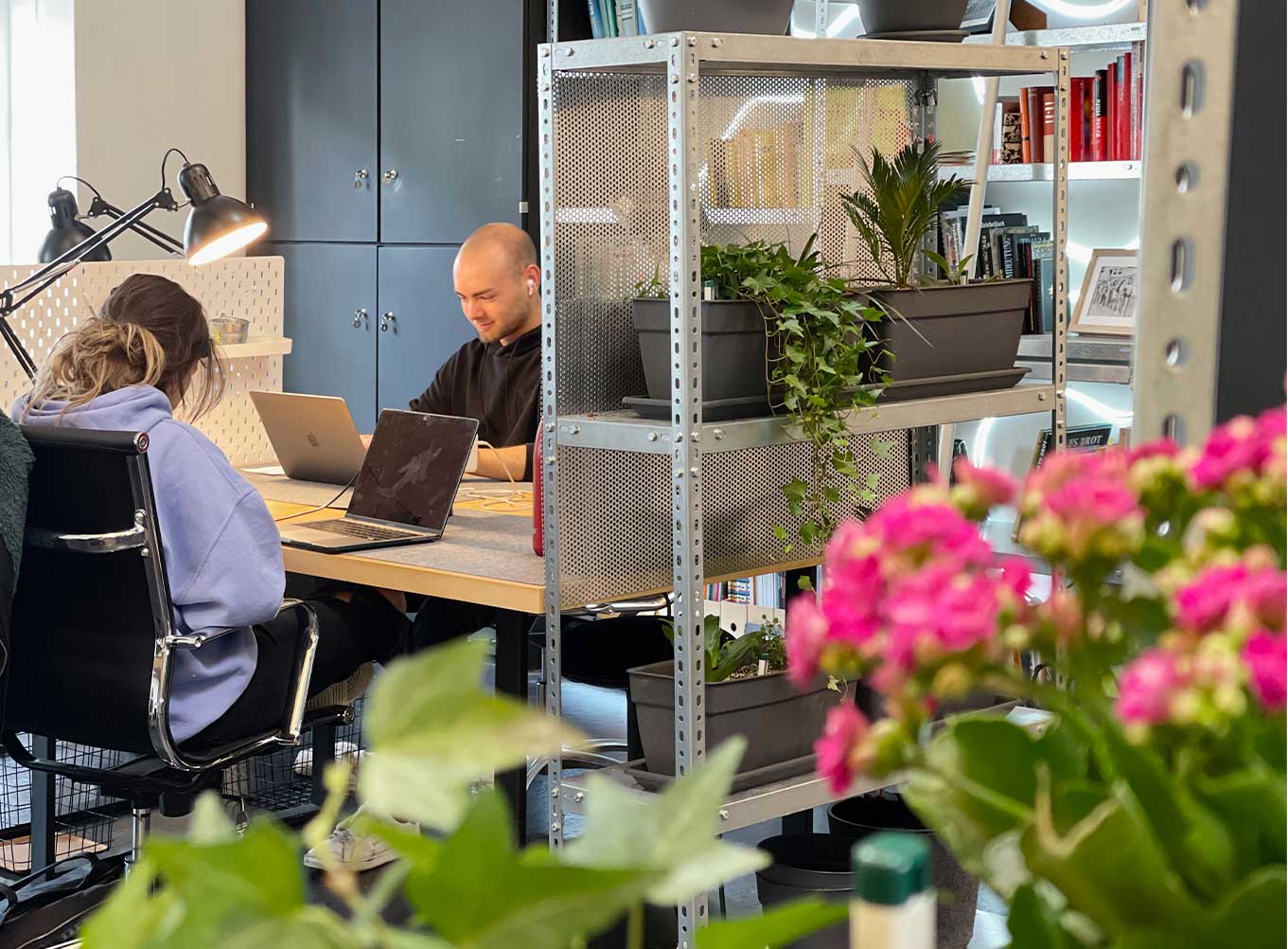 Schöne Arbeitsplätze in der Bürogemeinschaft