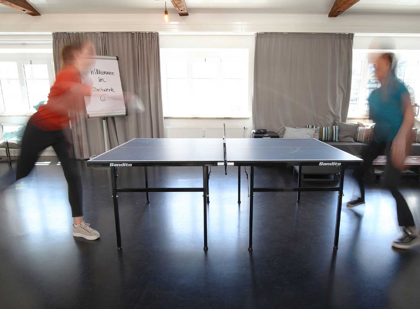 Tischtennis in den Pausen